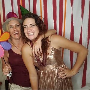 Metallic Rose-gold dress! Great for going out!